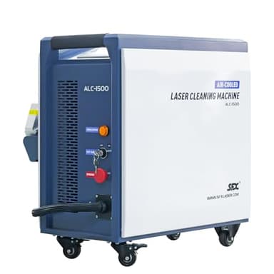 LYXC 1500W Laser Cleaning Machine Continuous Air Cooling Cleaner Machine Lightweight 220V Class 1 Laser Output Power 0.39mW 250mm Scanning Width Cleaning for Metal Painting Rust Oil Coating Removal