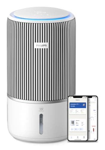 Philips 3400 Series 2-in-1 Air Purifier and Humidifier, HEPA NanoProtect + Active Carbon Filter, Hygienic Humidification at 650ml/h, CADR 300m³/h for 78m² (AC3420/10)