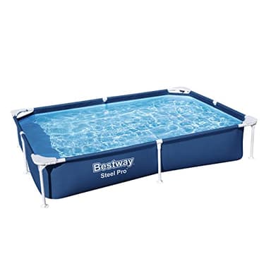 Bestway Steel Pro Pool, Swimming Pool, Rectangle Above Ground Fast Set Pool, Children’s Detachable Pool, Multiple Sizes