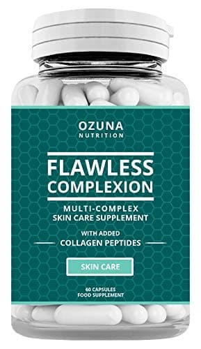 Flawless Clear Skin Supplement for Radiant Complexion | Multi-Complex Formula with Collagen Peptides | Supports Skin Hydration & Elasticity | Unisex | 30-Day Supply