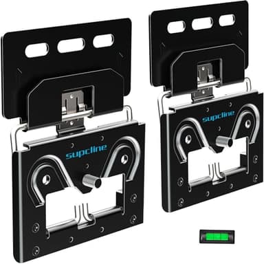 Supcline Ultra Slim TV Wall Bracket Compatible with 14"- 80" 4K LED LCD QLED Flat & Frame TVs, Micro-Gap Low Profile TV Mount, Minimalist Look, Blends Any Interior, Hold up to 100Lbs