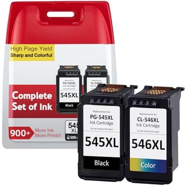 IKONK 545 546 Ink Cartridges XL, Replacement for Original Canon Ink Cartridges 545 and 546, Printer Ink 545 546 PG-545/CL-546 for Pixma TS3300 MG2551S TS3450 MG2550s TS3150 TS3350 TS3355 TR4550 TR4551