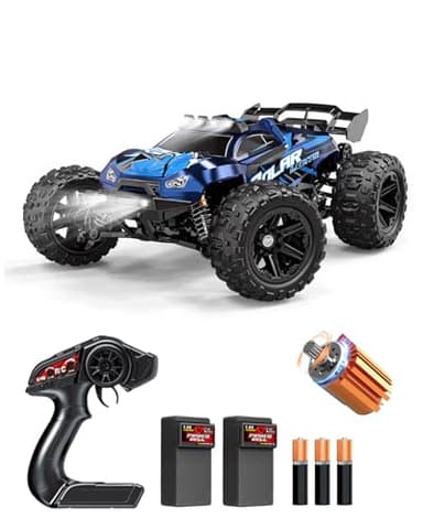 Brushless Extreme High Speed Remote Control Cars, 1:14 4WD RTR Brushless RC Car for Adults, 2.4GHz 40KM/H Radio Controlled Cars, 2 Battery Remote Control Truck, Off Road Toys for Kids & Adults Gift