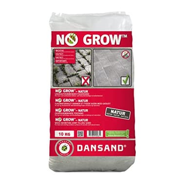 Dansand No Grow 10kg Easy Fix Brush in Jointing Paving Sand | Sand for Patio, Block Paving Sand, Suitable for All Paving Types - Beige