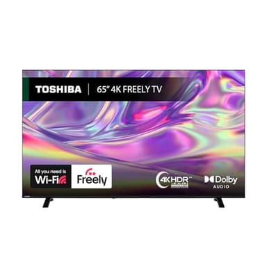 Toshiba 65”UV1563DB 4K Smart VIDAA TV, Ultra HD,Dolby Vision, HDR10, Freely, Disney+, Prime Video, Netflix, Dolby Audio Processing, Works with Alexa, Works with Google Assistant, VIDAA Voice 2025