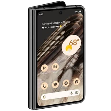 Google Pixel Fold 5G 256GB + 12GB RAM Factory Unlocked - Dual SIM (Nano-SIM + eSIM) - Foldable Display Android Smartphone (Obsidian) (Renewed)