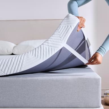 Twirest 7CM Double Memory Foam Mattress Topper,Gel Mattress Pad,Breathable & Removable Fabric Cover,White(135 * 190 * 7cm)