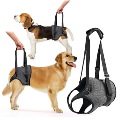 taotaole Dog Lifting Harness Leg Support for Back Slings for Small Medium Large Dogs Leg Brace Adjustable Lift Harness Hind Leg Dog Support Strap for Injured Disabled Elderly Dogs Walking Aid(S)