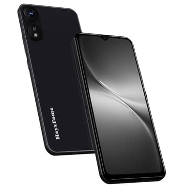 HeyxFome SIM-Free & Unlocked Mobile Phones 2025- Android 12, 6.5" Display Smartphone, 6(3+3)+16GB/256GB, Octa Core Smart Phone, 13MP Camera, 4G Dual SIM/Face Unlock/GPS UK (Dark Black)