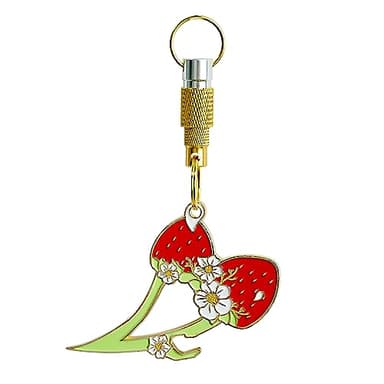 MALTERZER Keychain Safety for Women Self Defense Strawberry Key Chain Accessories Set, Strawberry, Mini
