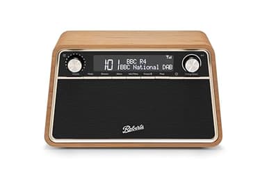 Roberts Revival REVA FM/DAB/DAB+ Statement Radio with Bluetooth, Cherry