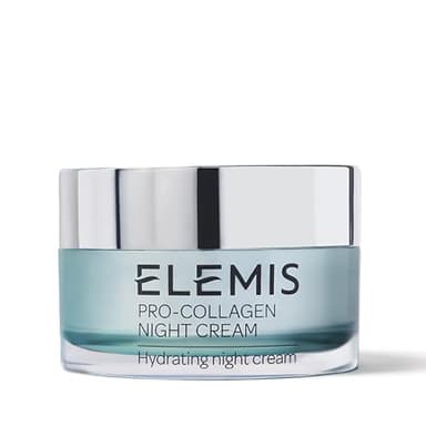 Elemis Pro-Collagen Night Cream – Anti-Aging Face Cream for Fine Lines & Wrinkles – Hydrating Overnight Moisturizer with Padina Pavonica – 50ml
