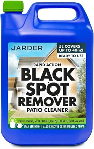 Jarder Rapid Action Black Spot Remover Patio Cleaner for Stone, Block Paving, Concrete, Paths, Steps and More 5L