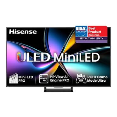 Hisense 100U7Q Pro TV 100 Inches, 4K Mini LED, Smart TV, Hi-View AI Engine Pro, 165Hz Game Mode Ultra, FreeSync Premium Pro, 2.1.2 ch. Surround Sound, Dolby Vision IQ Atmos, Voice Control [2025]