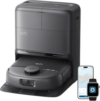 eufy New 2026 Robot Vacuum Cleaner With Mop,C28 Omni,HydroJet Self-Cleaning Roller Mop,Upgraded from X10 Pro,15,000Pa Suction,All-in-1 Station,Tangle-Free,Auto Mop Washing&Drying,AI Obstacle Avoidance
