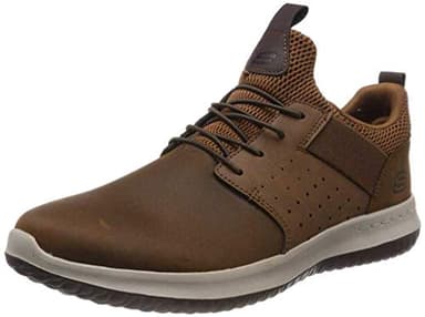 Skechers Men's Delson- Axton Slip On Trainers, Brown Brown Cdb, 9 UK