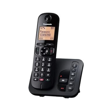 Panasonic KX-TGC260 Digital Cordless Phone: 18-min answering machine, dedicated call block button, an easy-to-read dot-matrix display and a hands-free speakerphone
