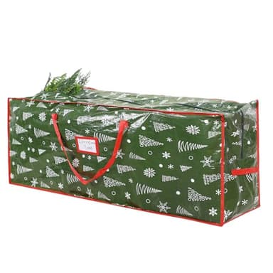 Falflor Christmas Tree Storage Bag Fits up to 9Ft Holiday Decor Storage Waterproof Christmas Tree Bag Durable Storage Bag with Carry Handles Zipper for Christmas Trees(Green)