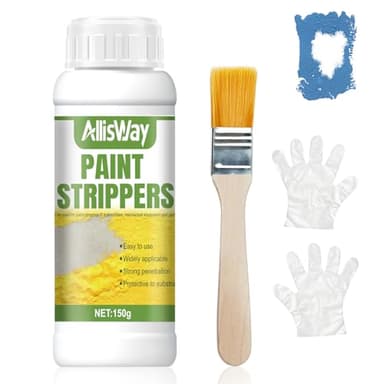 Allisway Paint Stripper Metal, Paint Remover, Paint Stripper, Powerful Paint Remover, Suitable for Metal, Stone, Concrete, Steel and Other Surfaces, 150g