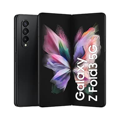 Samsung Galaxy Z Fold3 5G Mobile Phone SIM Free Android Folding Smartphone 256GB Phantom Black (Renewed)