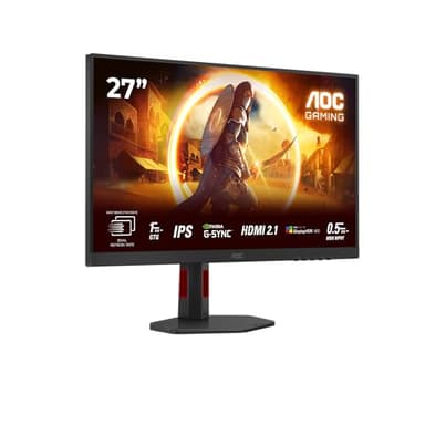 AOC U27G4R 27" Widescreen Ips Wled Black Multimedia Monitor 3840X2160/1920X1080/