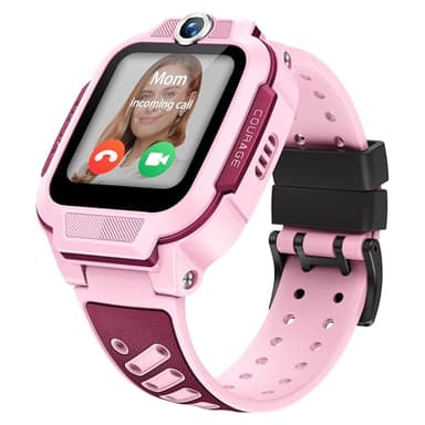 imoo Z3 Watch for Kids, Kids Smart Watch, GPS Tracker Watch, 2-Way HD Video Call, Voice Call, Parental Control, Class Mode, IPX8 Waterproof, SOS, 1.5" Touchscreen, The Best Gift for Children（Pink）