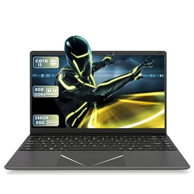 14" inch Laptop 8GB RAM 256GB SSD Laptop PC Core i3 with HD Display Webcam Support Dual-Band WiFi Student/ Business Laptops computer with WPS Office, Long Battery Life, Type-C USB3.0 HDMI Port.