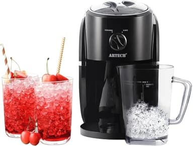 Trendi Electric Ice Crusher & Slush Machine – Crushed Ice Maker with Removable Jug | Slushy Machine for Cocktails, Frappés, Iced Coffee & Tea | Ice Cube Maker for Home & Parties