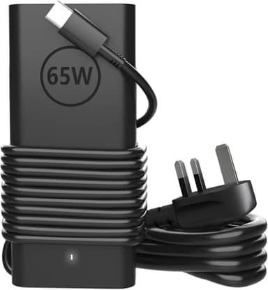 Riabwwox 65W Type C USB C Laptop Charger Compatible with Dell Latitude 5420 5520 7420 7430 5530 5320 5430 7330 5440 7410 7440 5320 5540 7390 7340 3540 3440 7320 7530 XPS 13, Chromebook Power Adapter