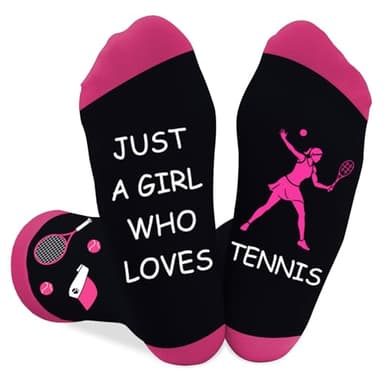Coopyin Tennis Gifts for Women and Girls Funny Novelty Socks Accessories for Tennis Lovers, Fan, Teammate, Players Presents Christmas Birthday Stocking Stuffers Mothers Day Graduation Gift Ideas