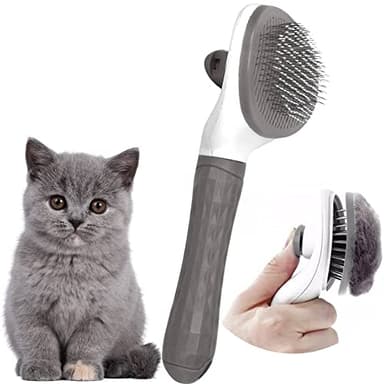Muxtraders Cat Brush for Shedding - Grooming Comb for Kittens and Puppies, Removes Mats and Tangles, Long or Short Haired Indoor Pets