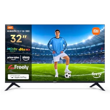 XIAOMI TV F 32, 32 Inch (81 cm), HD, Smart TV, Fire TV, Dolby Audio™, DTS Virtual:X, DTS-HD, Alexa Voice Control, Works with Apple AirPlay