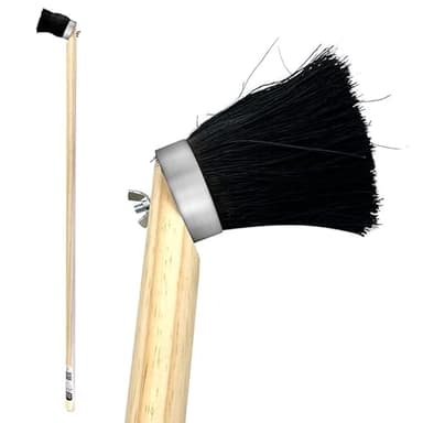47” Long Handled Striker Tar Brush with Angled Brush Head - Long Handle Paint Brush for Decking, Roofing and Road Repairs - Long Reach Paint Brush Ideal for Applying Tar, Bitumen and Resin Coatings