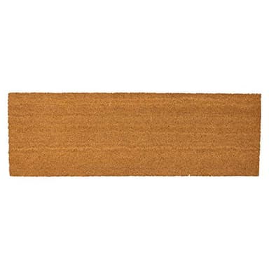 Nicola Spring Coir Double Door Mat - 120 x 40cm - Classic - Pack of 1 - Decorative Indoor Large Front Door Mat Entry Dirt Trapper Rug Outdoor Boot Scraper Non Slip Backing Doormat