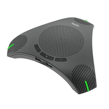 RayBit Conference Speaker and Microphone for 8-10 People Business Meetings, USB Speakerphone with 360° Omnidirectional Mics for VoIP Calls/Skype/Teams/Zoom/Computer/Laptop/PC/Desktop, Plug and Play