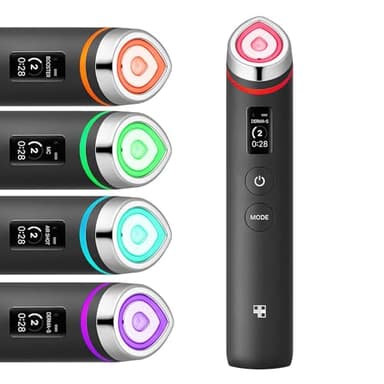 Medicube Age-R Booster Pro - 6-in-1 Total Care LED Therapy Device for Enhanced Absorption, Radiance, Elasticity, Facial Contouring, and Pore Care with 4 Modes - Professional Skincare