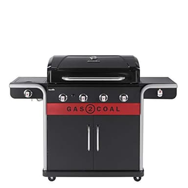 Char-Broil Gas2Coal 440 Hybrid Grill Gas Barbecue, Black, 61 x 24 x 46 cm