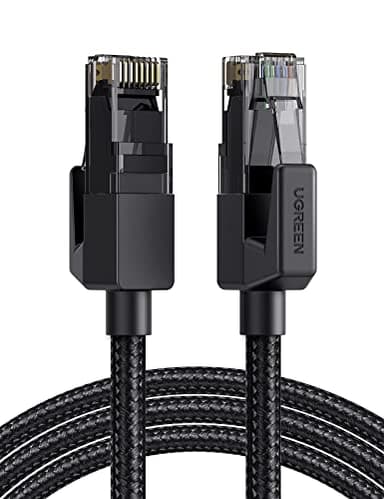 UGREEN Ethernet Cable 1M, High-Speed Gigabit Cat 6 Network Cable, POE 1000Mbps 250Mhz/s Braided Internet Cable RJ45 LAN Patch Cord Compatible with Router, Modem, Smart TV, PC & Laptop, PS5/PS4 Switch