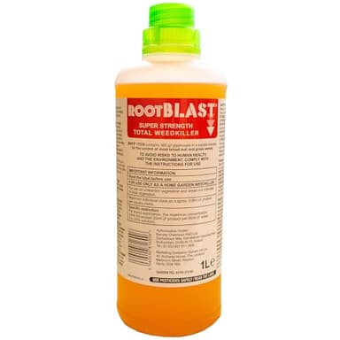 Rootblast | Super Strength Concentrated Total Weed Killer - Glyphosate for Effective Weed Control - Kills Weeds down to the their roots (1 x 1L), Packaging May Vary