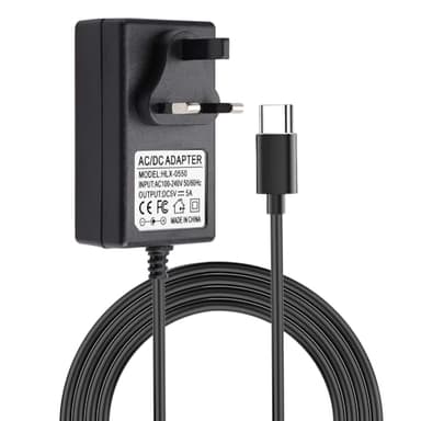 JagFond USB-C Power Supply UK Plug for Raspberry Pi 5, 27W 5V 5A Type C Power Adapter for Raspberry Pi 5 4GB/8GB/16GB