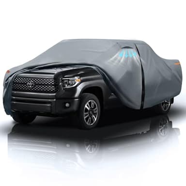 Toyota Tundra Truck Cover Custom Fit 1999-2021 Access Cab/Extended Cab Short Bed (6.2') With Door Zipper, 10 Layer Pickup Truck Cover Waterproof All Weather, Car Tarp for Wind Dust Sun etc Protection.