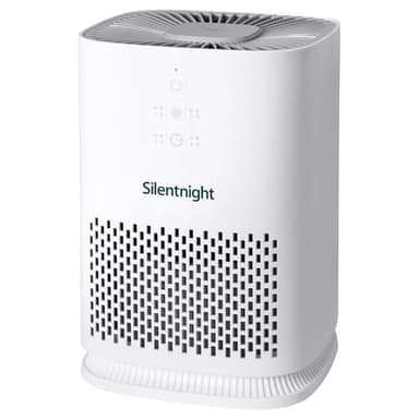 Silentnight Airmax 800 Air Purifier - Ultra Quiet Air Purifier for Home Bedroom with 2 Stage H13 HEPA Filter Removing 99.9% of Particles - 4 Speed Settings, Built In Timer and Sleep Mode