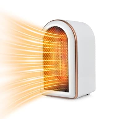 FGHB Electric Heater,Heaters for Home, 1200W Energy Efficient Space Silent Room Heater, Portable Ceramic Fan Heaters, Thermostat 2 Modes, Overheat & Tip Over Protection, for Bedroom Office ﻿