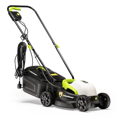Murray Corded Electric Lawnmower 2-in-1 - Compact Lawn Mower 1200W/32cm with Grass Box 27L for Small Lawns - Ergonomic Soft Grip for Easy Grass Cutting, Overload Protection