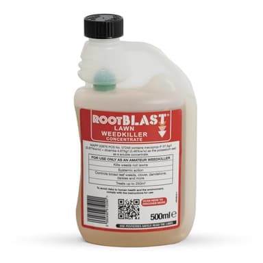 Rootblast | Lawn Weedkiller - Extra Strong Formula with 7.2g/L - Targets Annual and Deep-Rooted Perennial Weeds for Long-Lasting Weed Control 500ml