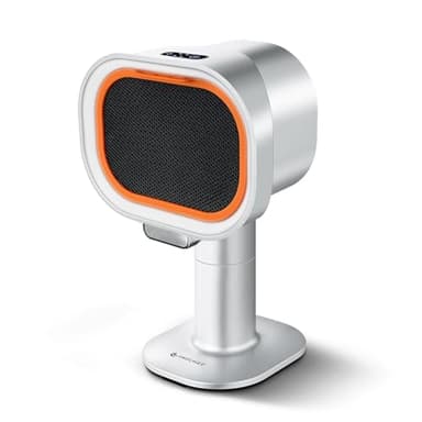 AMZCHEF Mini Cooker Hood Portable Desktop Extractor Hood White with 3 Gears Mode, Strong Suction for Home Kitchen Fondue Hot Pot BBQ (Milk White)