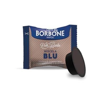 Caffè Borbone Coffee Don Carlo, Blue Blend - 100 Capsules for LAVAZZA A MODO MIO Machines