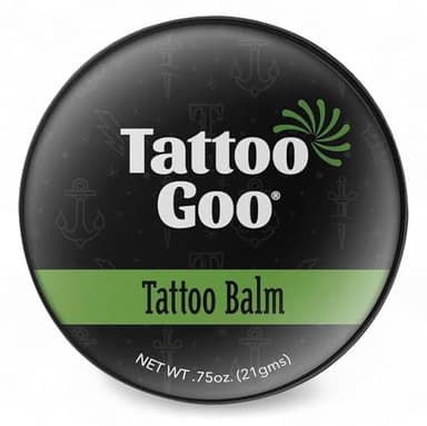 Tattoo Goo Original Aftercare Balm 21 g, Deep‑Moisture Natural Tattoo Aftercare & Colour Retention with Beeswax, Cocoa Butter & Vitamin E – Prevents Scabbing, Speeds Healing & Brightens Ink