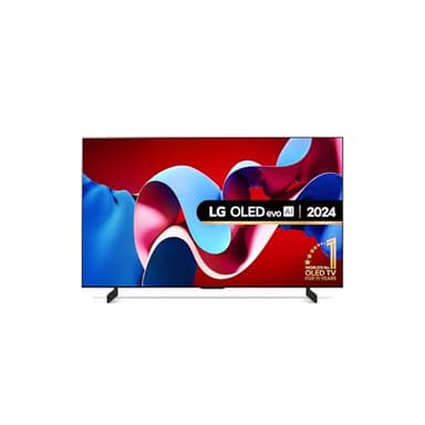 LG evo OLED42C44LA 42-Inch 4K UHD Smart TV, (α9 AI Processor, Dolby Atmos, Freeview Play and Amazon Alexa, 120Hz), Umber Brown [Model 2024]
