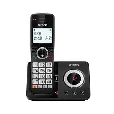 VTech EA5050 DECT Cordless Phone with Answering Machine,Nuisance Call Blocker, Volume Booster, Easy-to-Read Backlit Display, 18 Hours Talk-time, Handsfree Speakerphone, Single Handset
